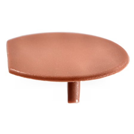 Midwest Fastener Screw Cap, 24 mm Dia, Cinnamon, Plastic 15 PK 38632
